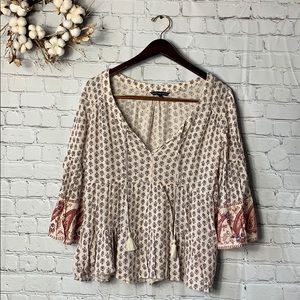 American Eagle | Boho Peasant Top